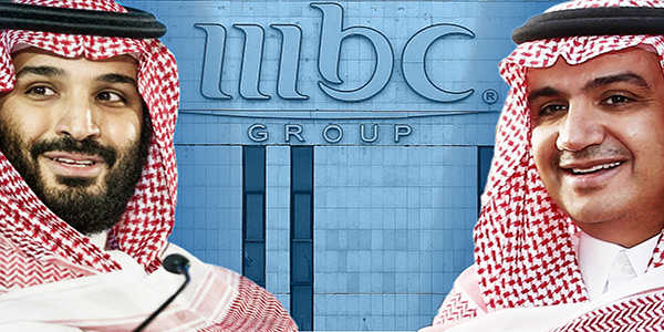 Saudi Crown Prince MBS and founder of MBC network Waleed bin Ibrahim al-Ibrahim